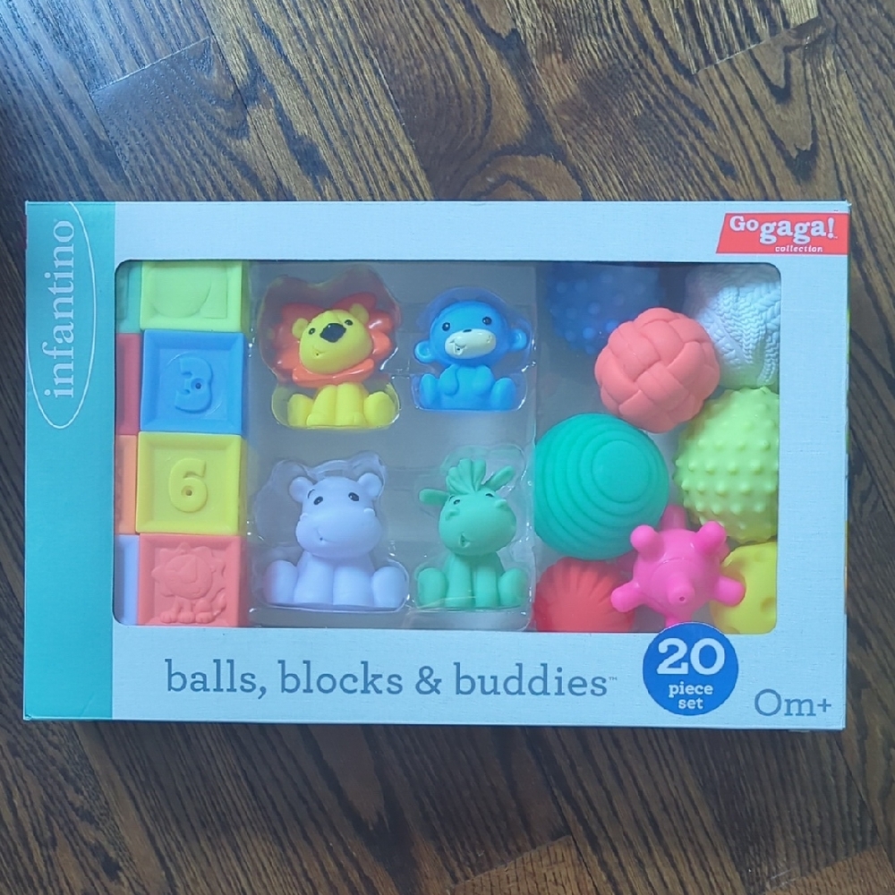 Infantino Colorful Balls, Blocks & Buddies Set